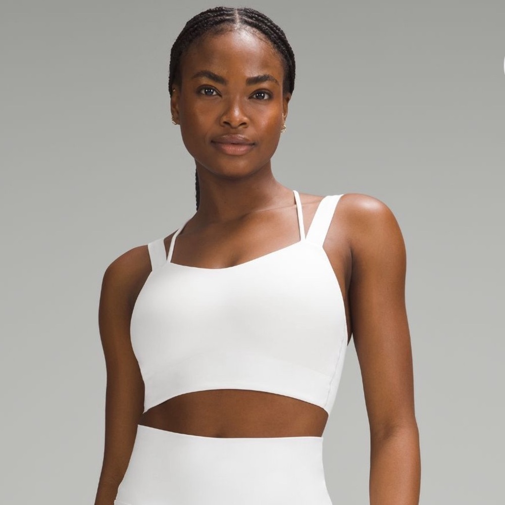 Lululemon Like a Cloud Longline Bra D/DD cup in white size 10